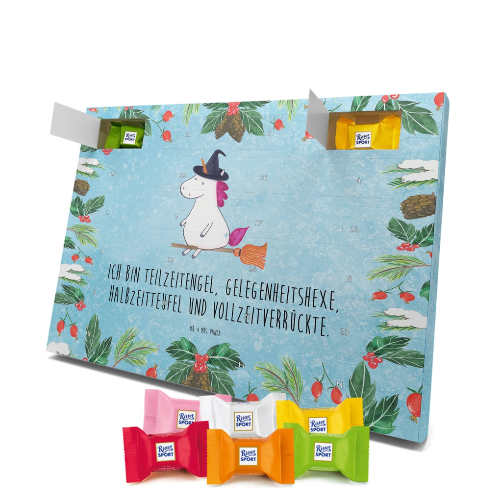 Chocolate advent calendar unicorn Witch bad girl, mad, witch, wife gift, girlfriend present, devil, bitch