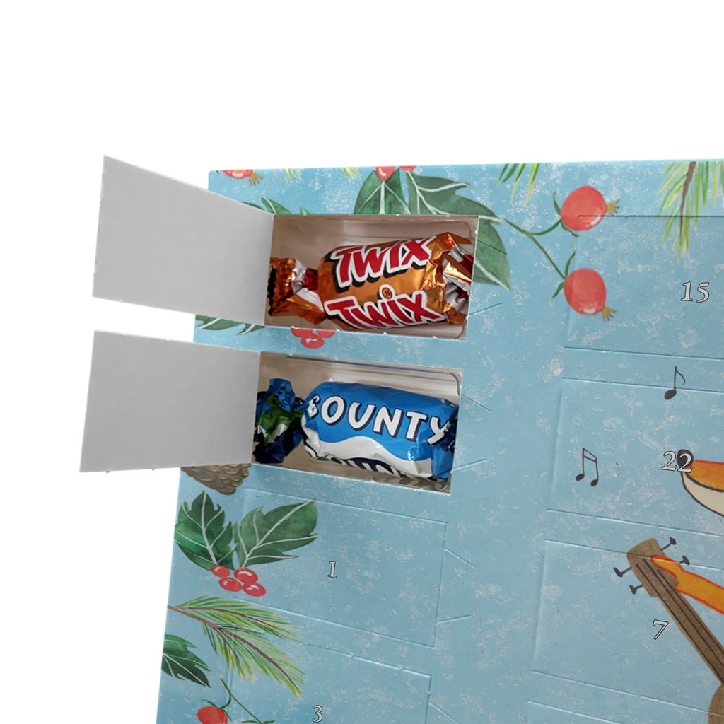 Chocolate advent calendar Fox guitar forest wildlife, clever as a fox, foxes, animal lover, music saying, singer, gift musician, guitar, musician