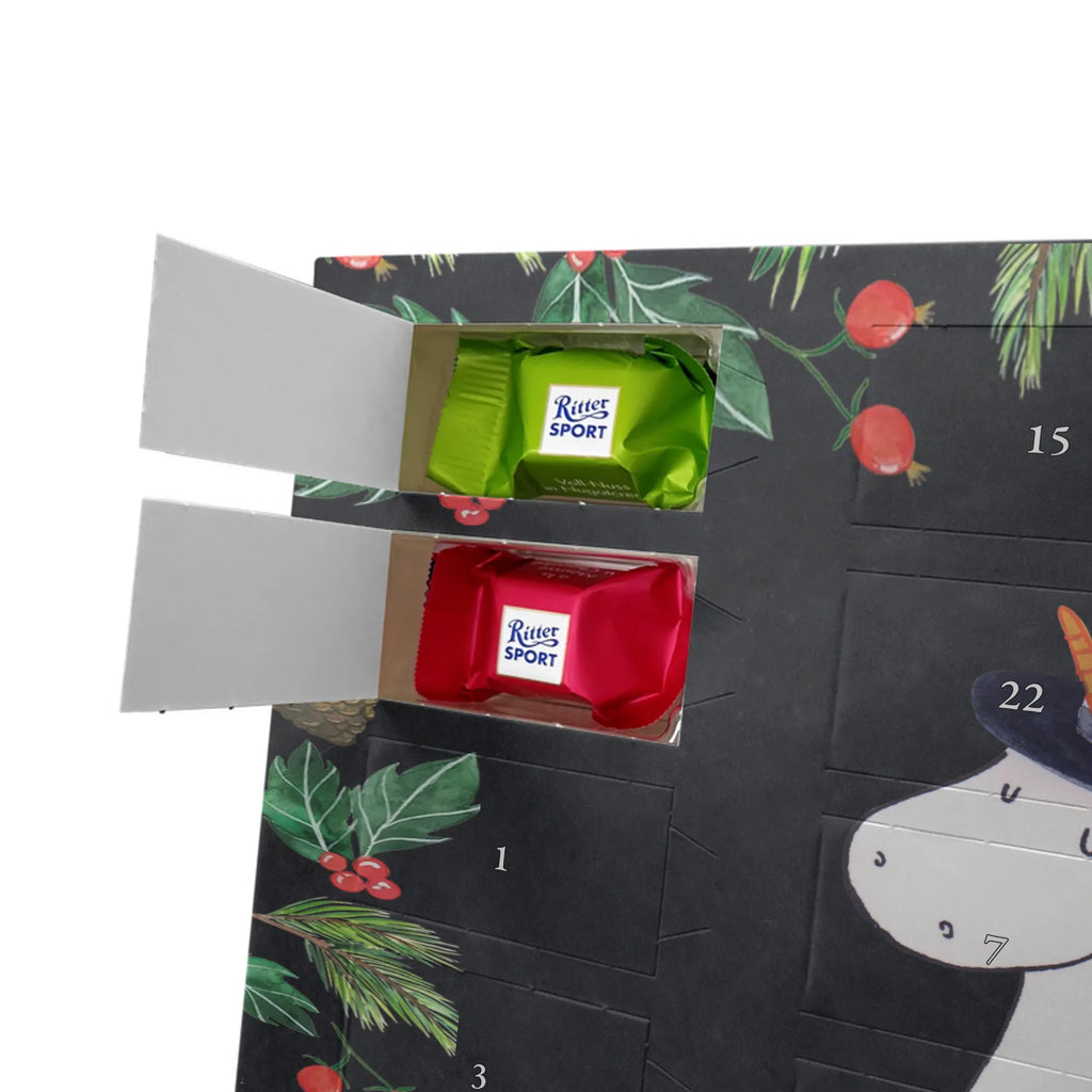 Chocolate advent calendar unicorn Witch bad girl, mad, witch, wife gift, girlfriend present, devil, bitch