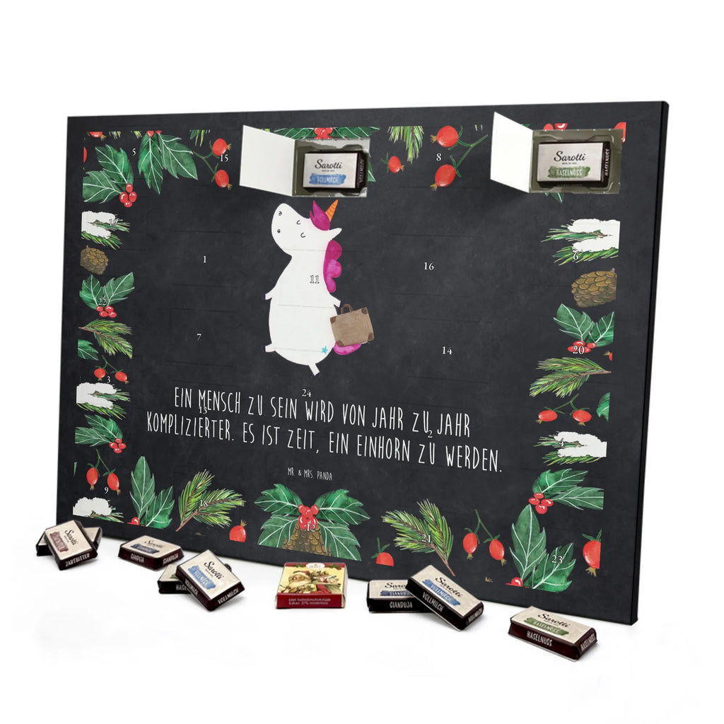 Chocolate advent calendar unicorn Suitcase travel, adventure, suitcase, holiday present, luggage, traveler gift