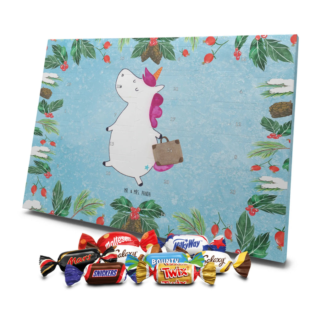 Chocolate advent calendar unicorn Suitcase travel, adventure, suitcase, holiday present, luggage, traveler gift
