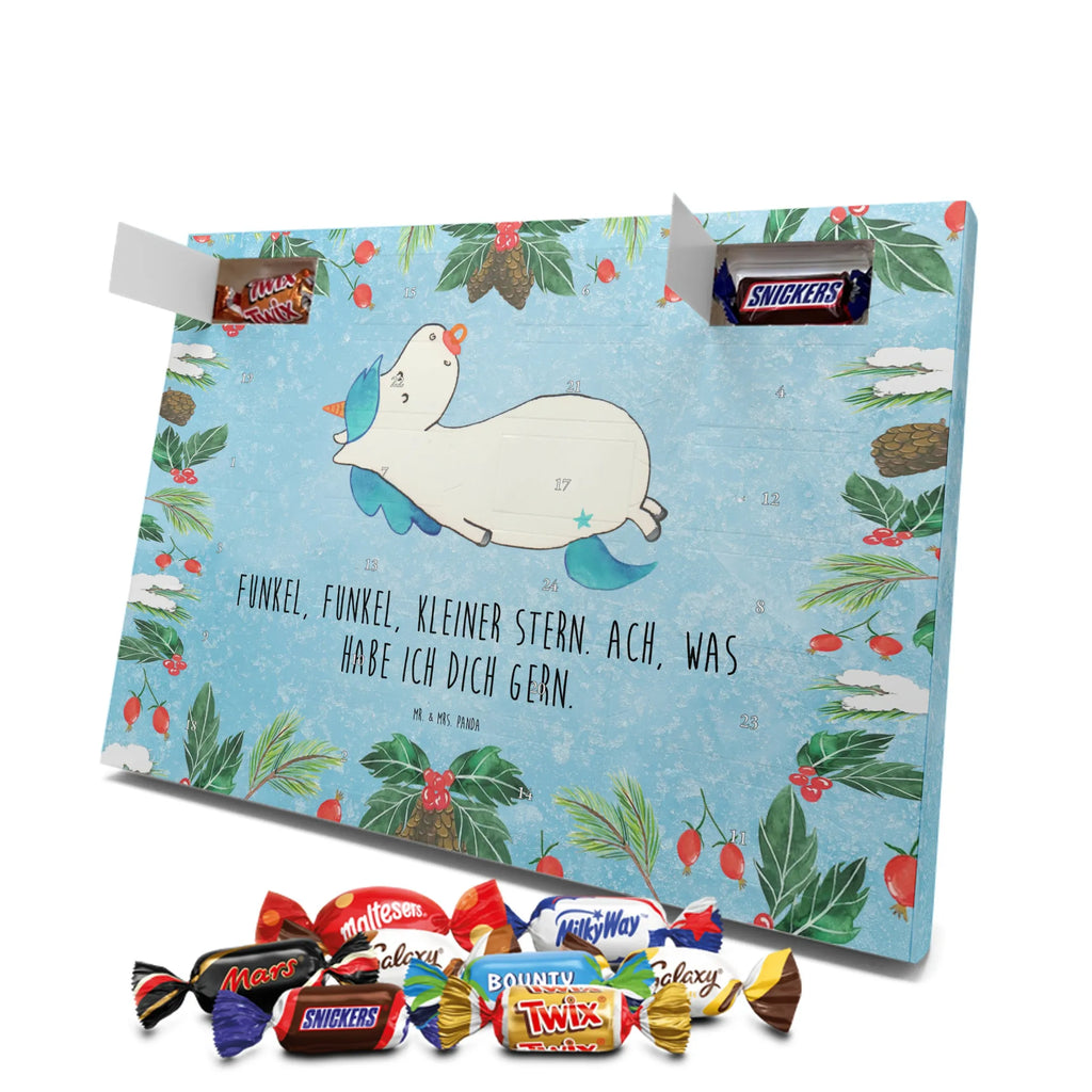 Chocolate advent calendar unicorn dummy birth present, birth gift, mother, gift birth, toddler, infant, pacifier