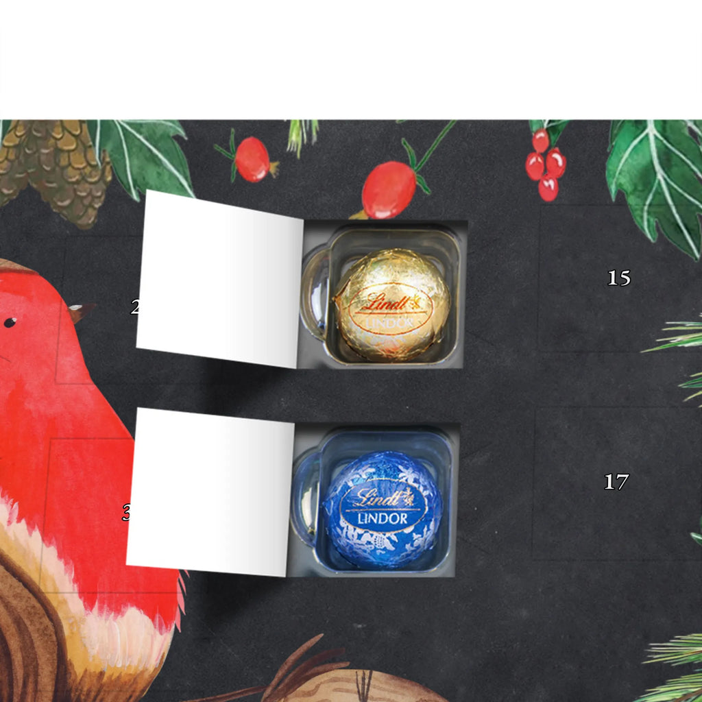 Chocolate advent calendar robin Sleds Christmas time, snow, bird, sleigh