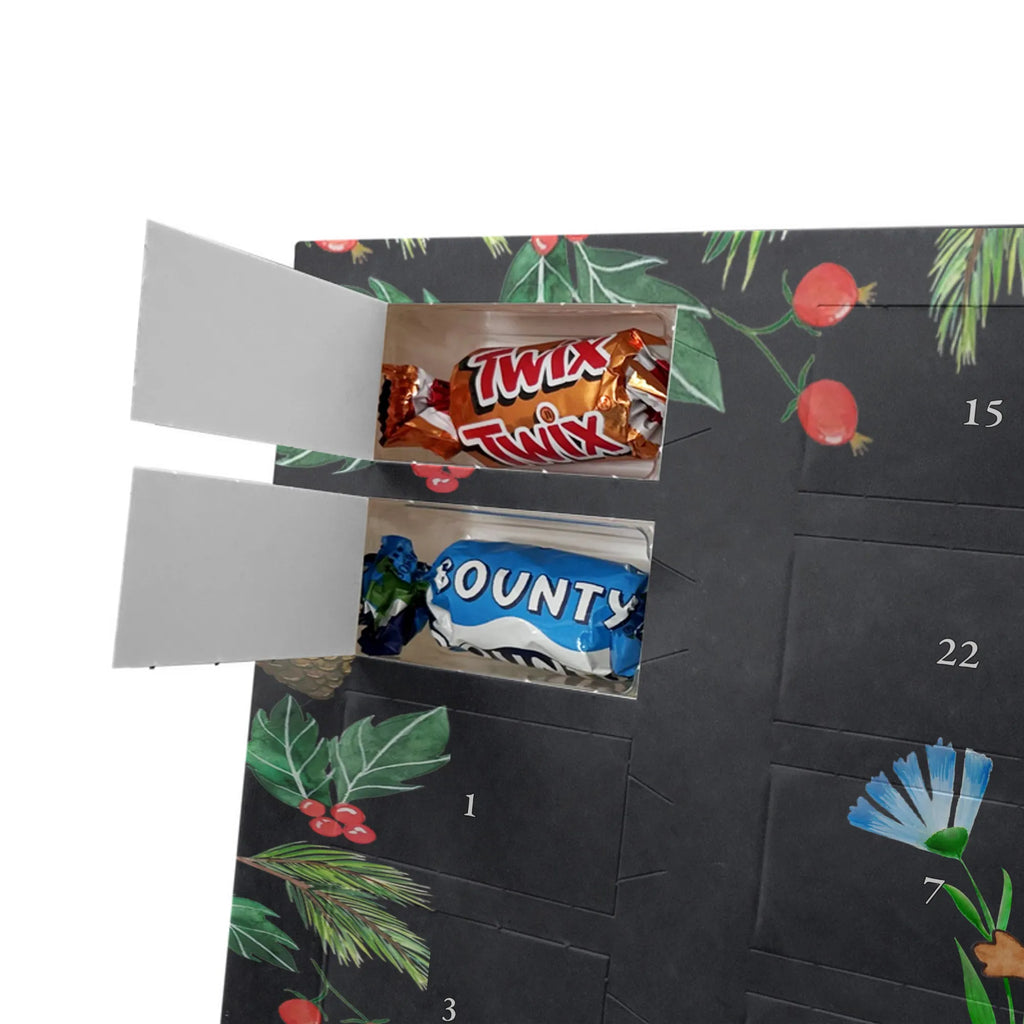 Chocolate advent calendar Hedgehog Flower gift ideas, gifts, small animals, good mood, cute, funny sayings, cute animal motives, hand drawn, special gifts, card, animal lover, hospital, illness, get well soon, recovery wishes, sick, visit