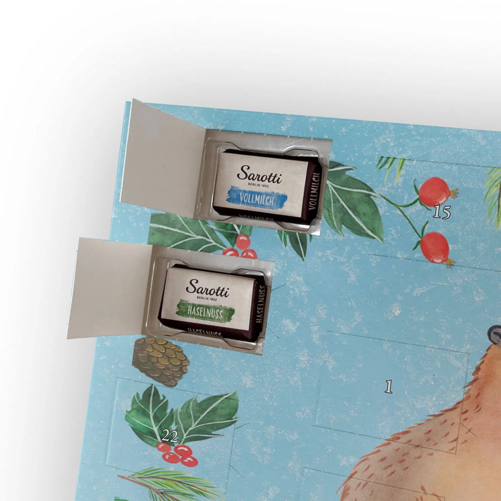 Chocolate advent calendar Capybara love card, gift ideas, gifts, animal lover, special gifts, cute animal motives, hand drawn, small animals, good mood, cute, funny sayings