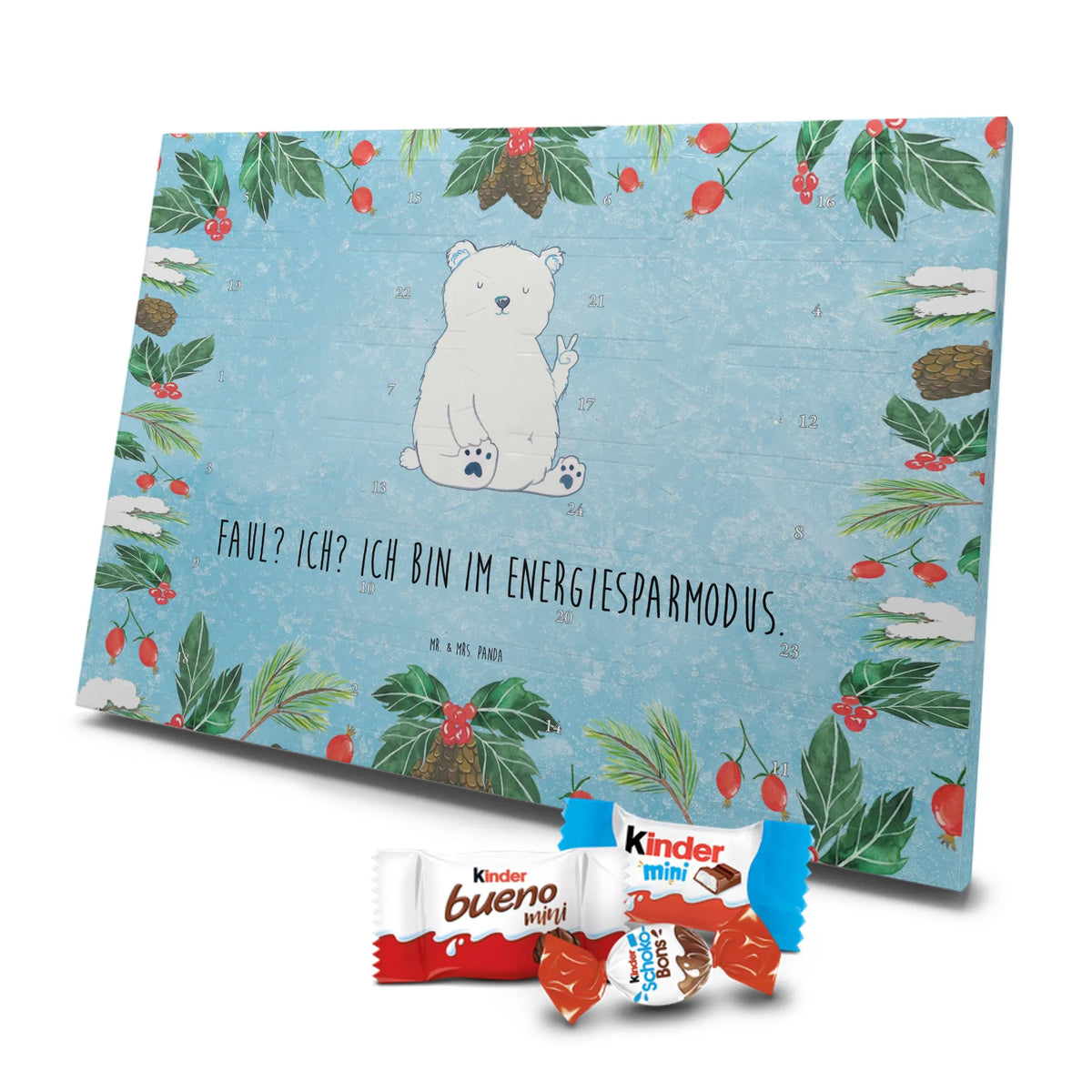 Schoko Adventskalender Eisbär Faul