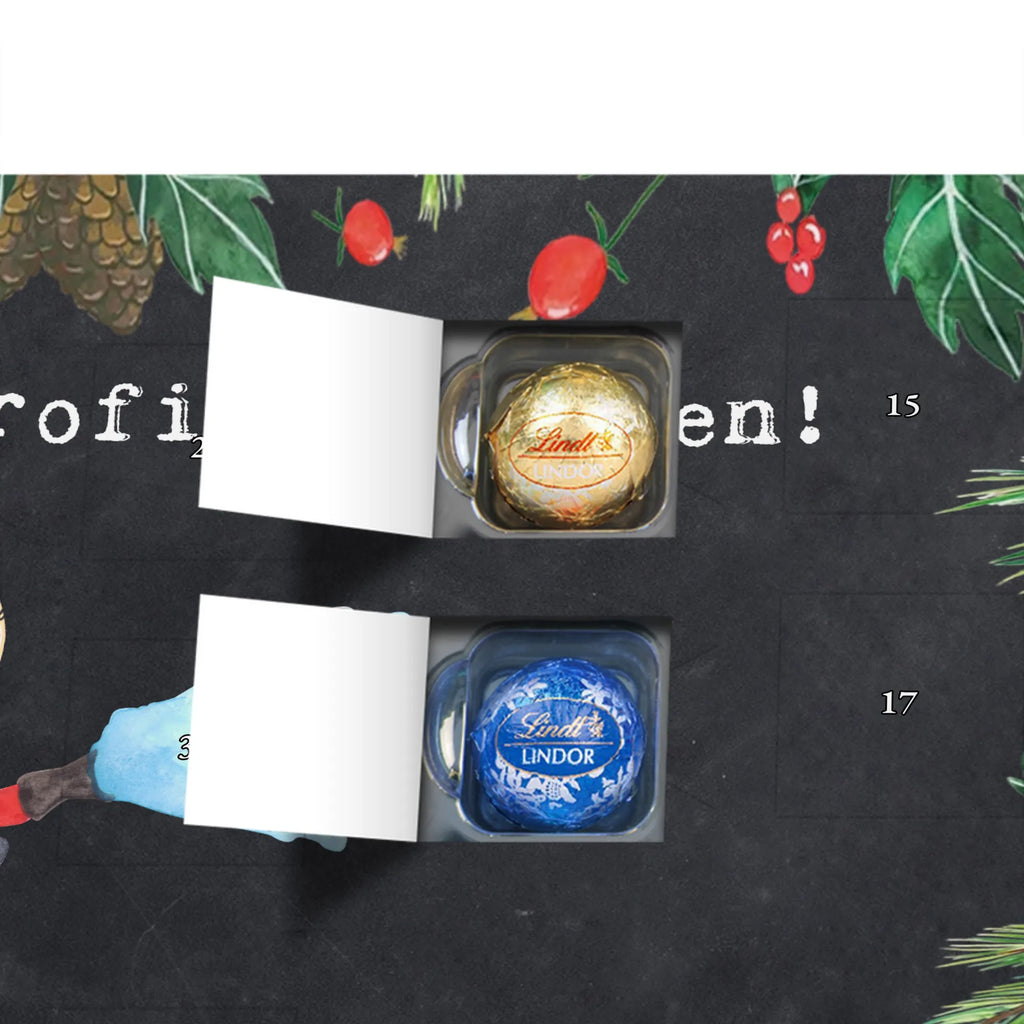 Chocolate advent calendar Firewoman Passion gift, sayings, gift idea, best, farewell gift, passing exam, anniversary, retirement, promotion, job start, profession