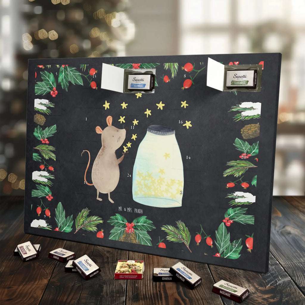 Chocolate advent calendar Mouse Stars gift ideas, gifts, small animals, good mood, cute, funny sayings, cute animal motives, hand drawn, special gifts, card, animal lover, birthday, Mouse, wish, baptism, child birthday, child, first child, stars, baptism gift, pregnancy, hope, birth