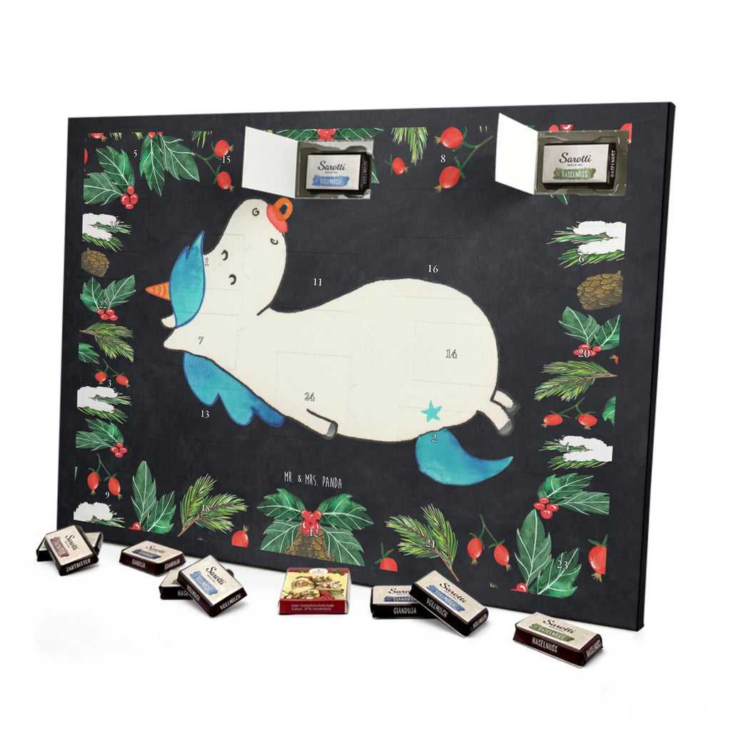 Chocolate advent calendar unicorn dummy birth present, birth gift, mother, gift birth, toddler, infant, pacifier