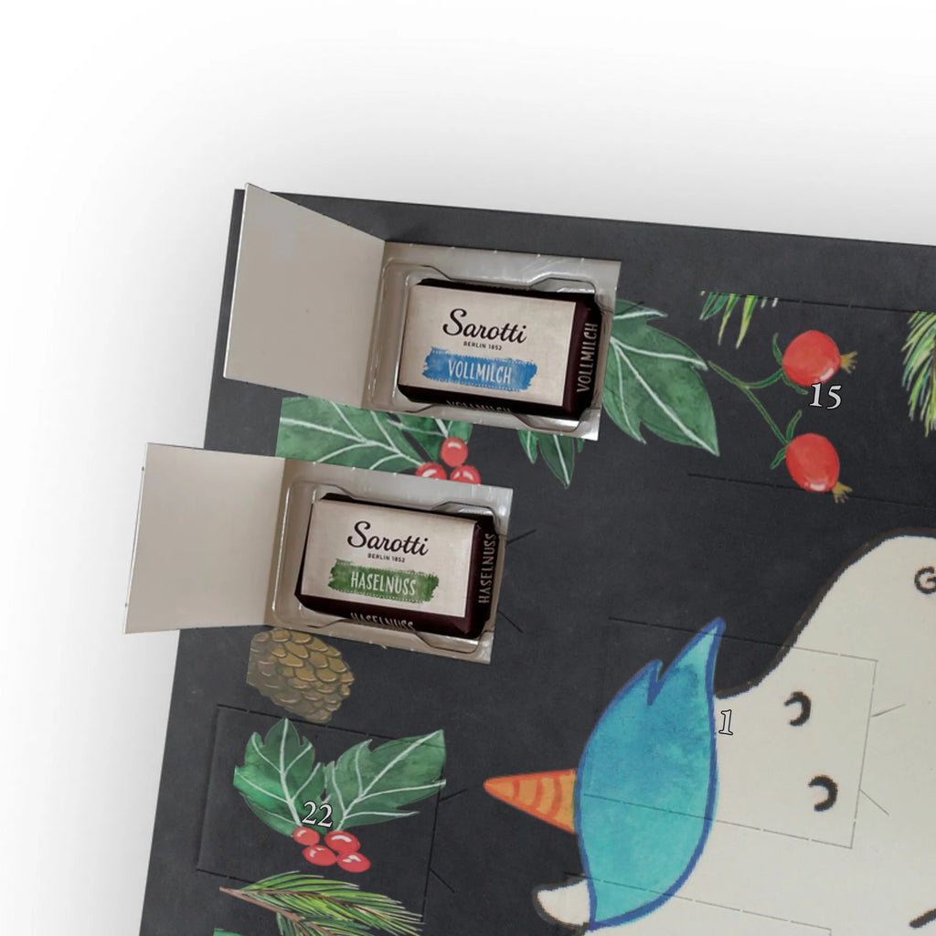 Chocolate advent calendar unicorn dummy birth present, birth gift, mother, gift birth, toddler, infant, pacifier