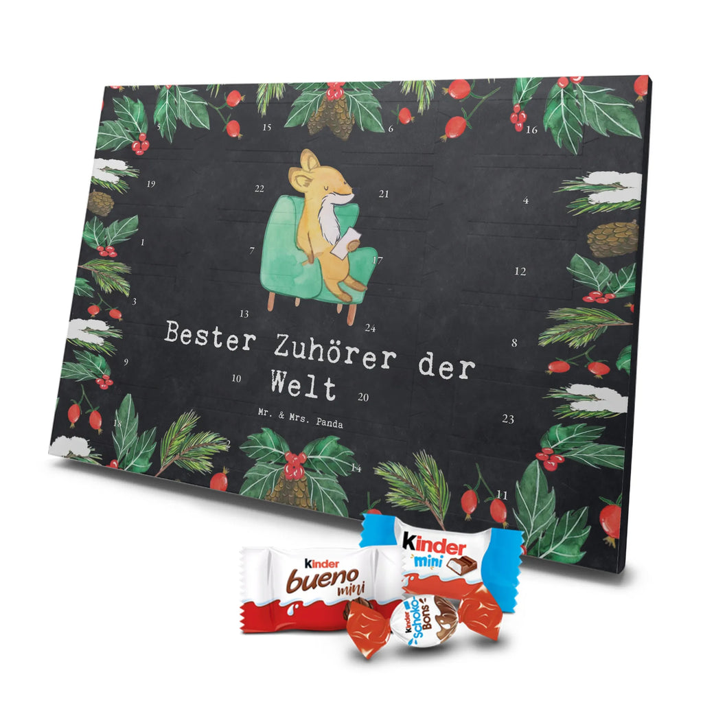 Chocolate advent calendar Fox Best listener in the world gift, birthday, gift idea, birthday present, giving, thank you, for, make you happy, gift tip, listening ear, friend, helpful, help, Listener