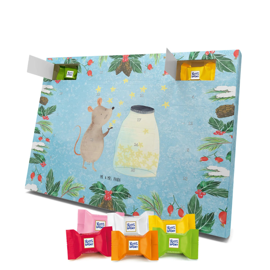 Chocolate advent calendar Mouse Stars gift ideas, gifts, small animals, good mood, cute, funny sayings, cute animal motives, hand drawn, special gifts, card, animal lover, birthday, Mouse, wish, baptism, child birthday, child, first child, stars, baptism gift, pregnancy, hope, birth