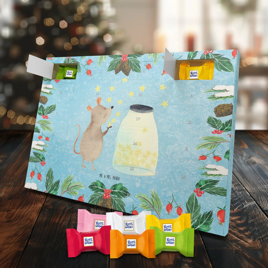 Chocolate advent calendar Mouse Stars gift ideas, gifts, small animals, good mood, cute, funny sayings, cute animal motives, hand drawn, special gifts, card, animal lover, birthday, Mouse, wish, baptism, child birthday, child, first child, stars, baptism gift, pregnancy, hope, birth