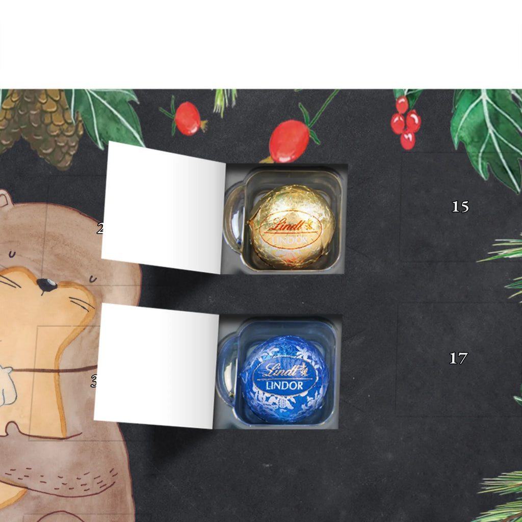 Chocolate advent calendar otter shell mammal, predator, gifts for people in love, gift ideas for animal lovers, animal, aquatic animal, marten, otter gifts, water mammal, water, water animal, sea otter, animal lover, European otter, baby otter, dreaming, daydreaming, brooding, otter love