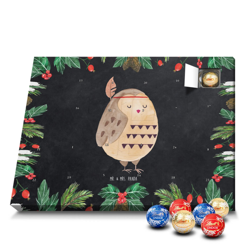 Chocolate advent calendar Owl feather headdress illustrated, nocturnal, romantic gift, gift ideas, birthday present, forest animal, bird, owl decor, Indian saying, Owl decoration, Life is an adventure, Feather decoration, Travel saying, Decoration, Beautiful saying