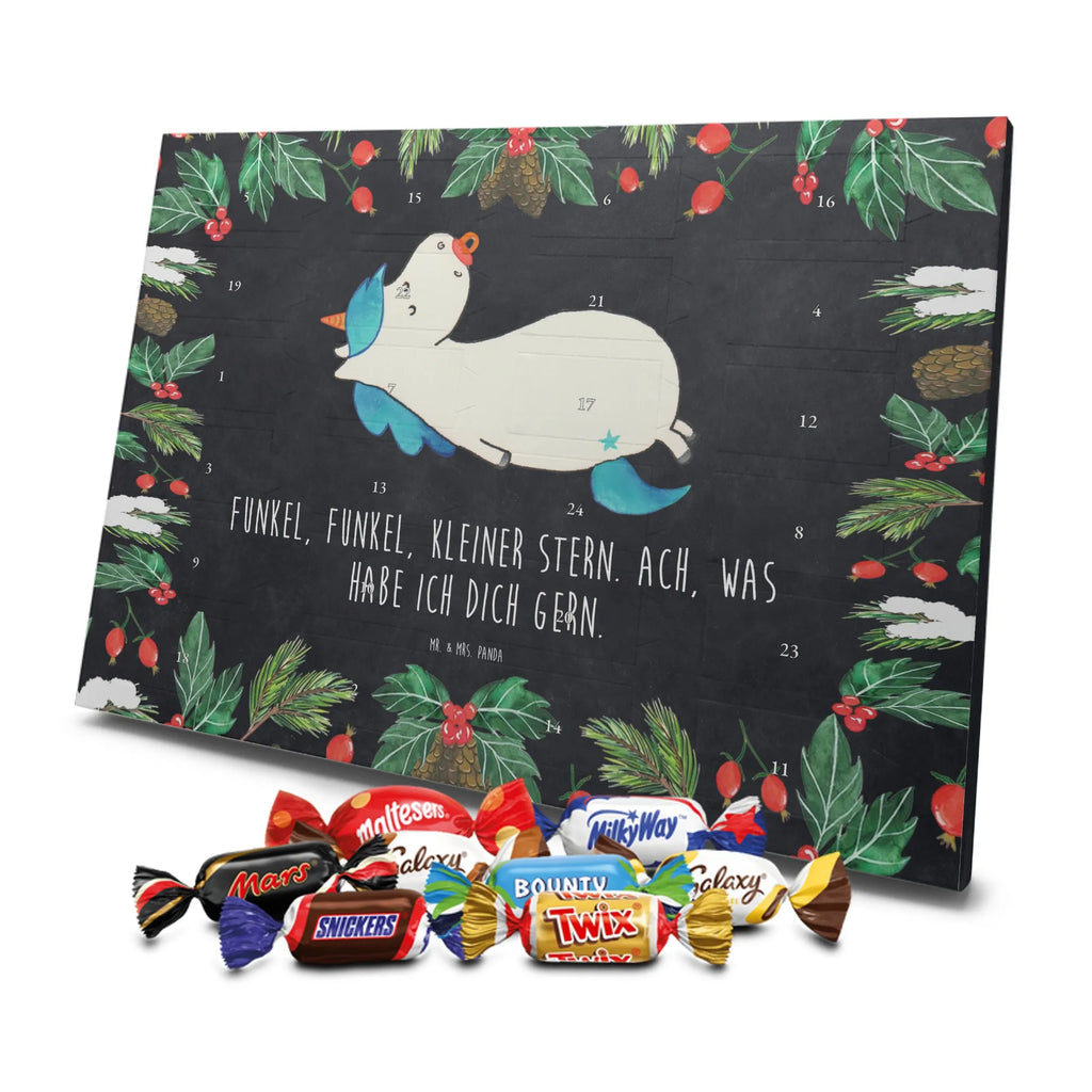 Chocolate advent calendar unicorn dummy birth present, birth gift, mother, gift birth, toddler, infant, pacifier