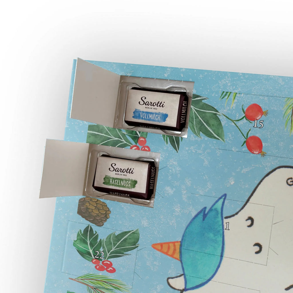 Chocolate advent calendar unicorn dummy birth present, birth gift, mother, gift birth, toddler, infant, pacifier