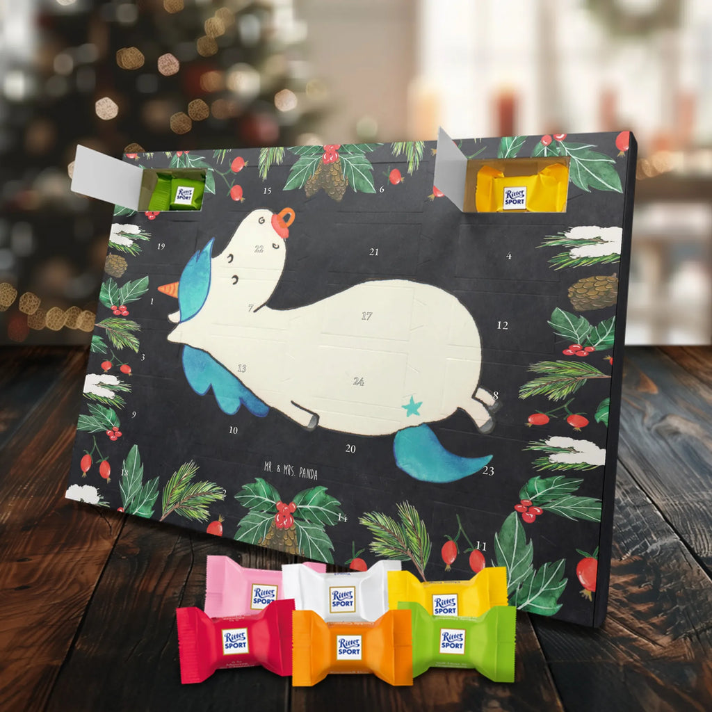 Chocolate advent calendar unicorn dummy birth present, birth gift, mother, gift birth, toddler, infant, pacifier