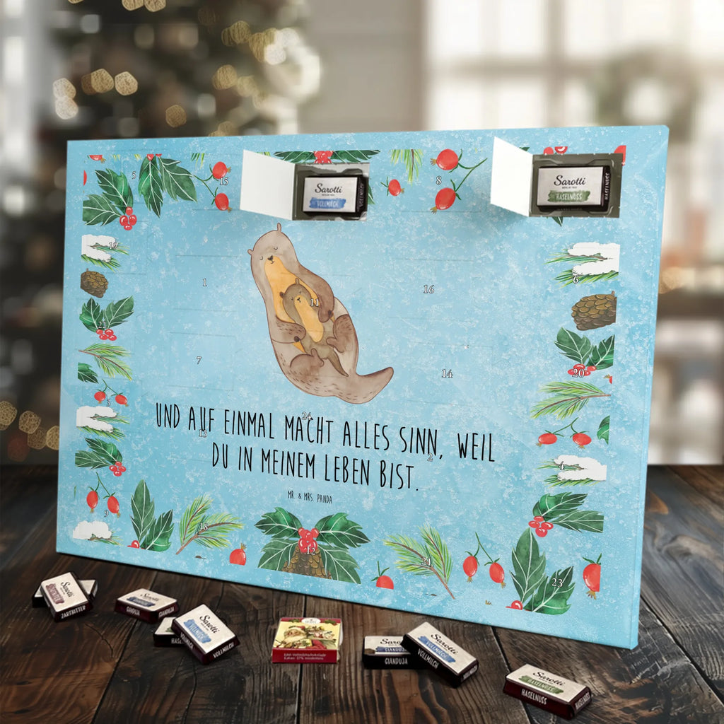Chocolate advent calendar otter child mammal, predator, gifts for people in love, gift ideas for animal lovers, animal, aquatic animal, marten, otter gifts, water mammal, water, water animal, sea otter, animal lover, European otter, baby otter, Otter Sea Otter Lake Otter