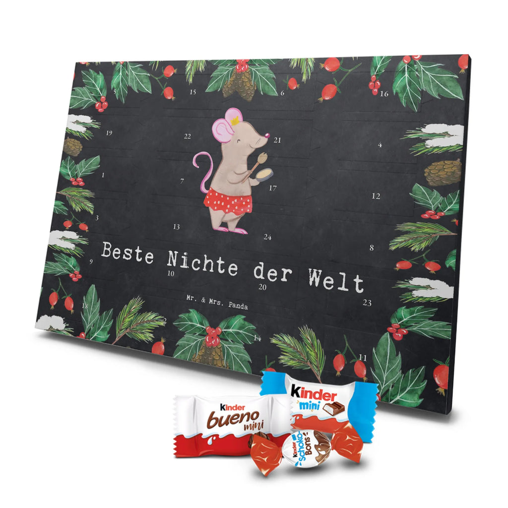 Chocolate advent calendar Mouse best niece in the world gift, birthday, gift idea, birthday present, giving, thank you, for, make you happy, gift tip, sister&#39;s daughter, godmother, uncle, christening, aunt, godchild, best, brother&#39;s daughter, godfather, Niece