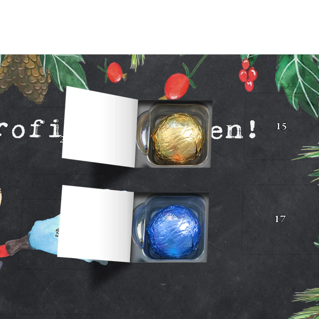 Chocolate advent calendar Firewoman Passion gift, sayings, gift idea, best, farewell gift, passing exam, anniversary, retirement, promotion, job start, profession