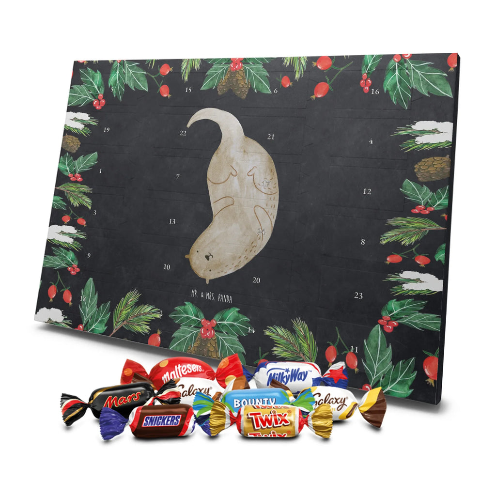 Chocolate advent calendar otter upside down mammal, predator, gifts for people in love, gift ideas for animal lovers, animal, aquatic animal, marten, otter gifts, water mammal, water, water animal, sea otter, animal lover, European otter, baby otter, Otter Sea Otter Lake Otter