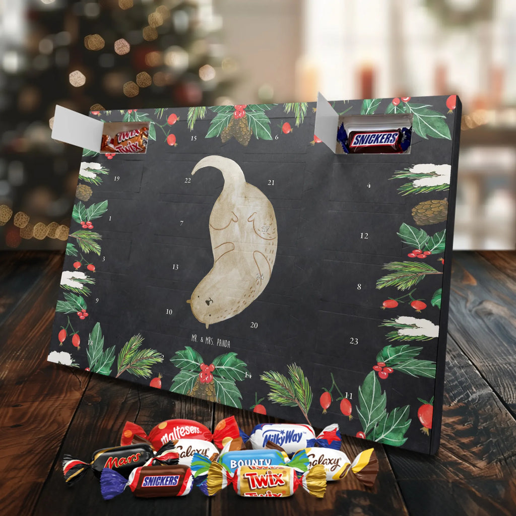 Chocolate advent calendar otter upside down mammal, predator, gifts for people in love, gift ideas for animal lovers, animal, aquatic animal, marten, otter gifts, water mammal, water, water animal, sea otter, animal lover, European otter, baby otter, Otter Sea Otter Lake Otter
