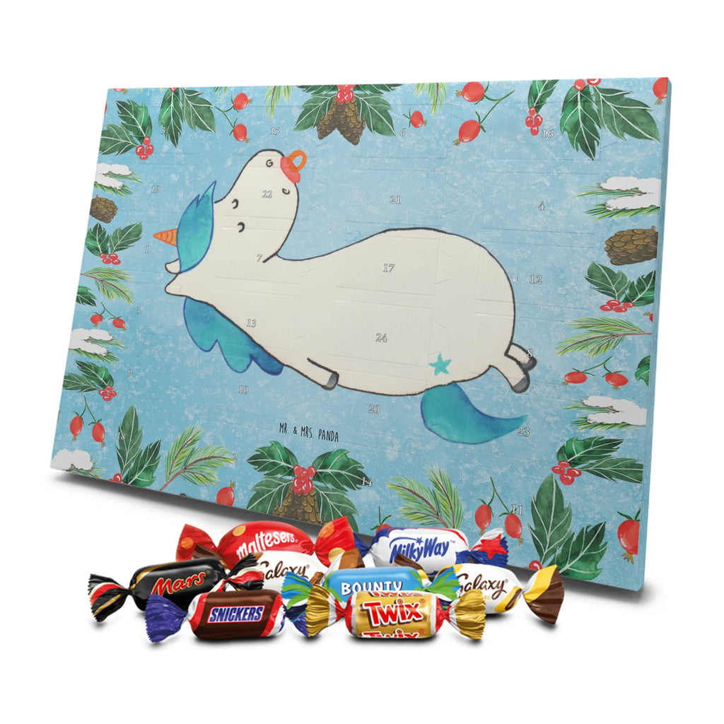 Chocolate advent calendar unicorn dummy birth present, birth gift, mother, gift birth, toddler, infant, pacifier