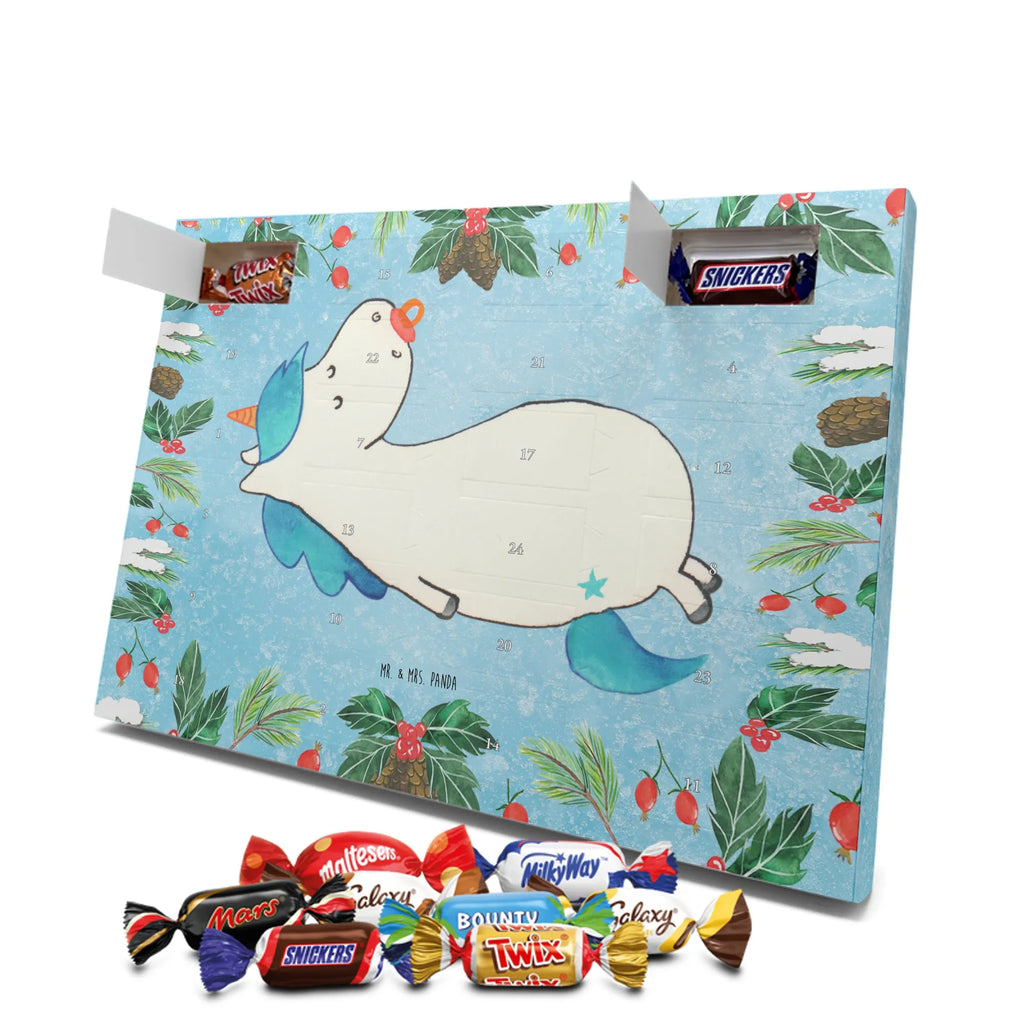 Chocolate advent calendar unicorn dummy birth present, birth gift, mother, gift birth, toddler, infant, pacifier