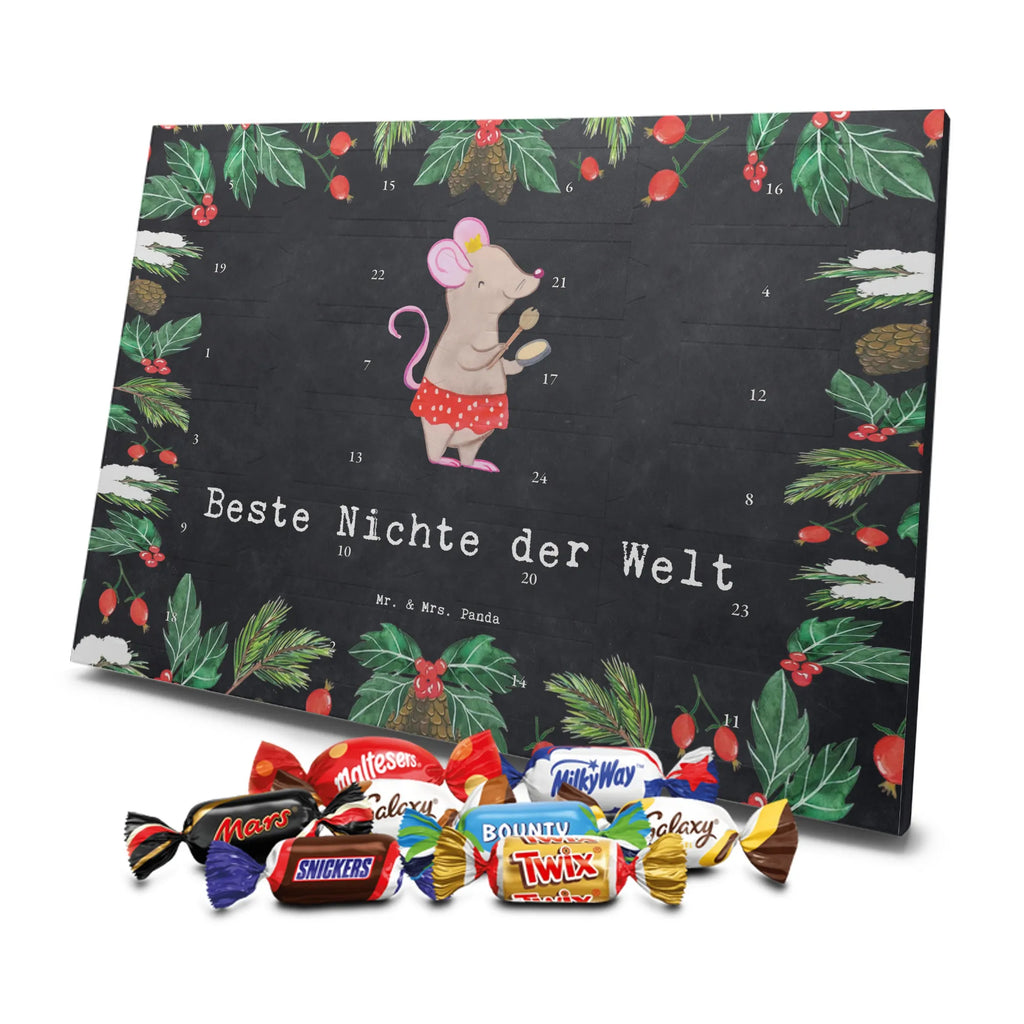 Chocolate advent calendar Mouse best niece in the world gift, birthday, gift idea, birthday present, giving, thank you, for, make you happy, gift tip, sister&#39;s daughter, godmother, uncle, christening, aunt, godchild, best, brother&#39;s daughter, godfather, Niece