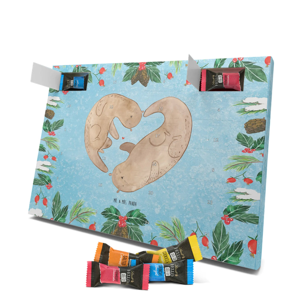 Chocolate advent calendar otter Heart mammal, predator, gifts for people in love, gift ideas for animal lovers, animal, aquatic animal, marten, otter gifts, water mammal, water, water animal, sea otter, animal lover, European otter, baby otter, heart, anniversary, love gift, life together, wedding day, proof of love, better half