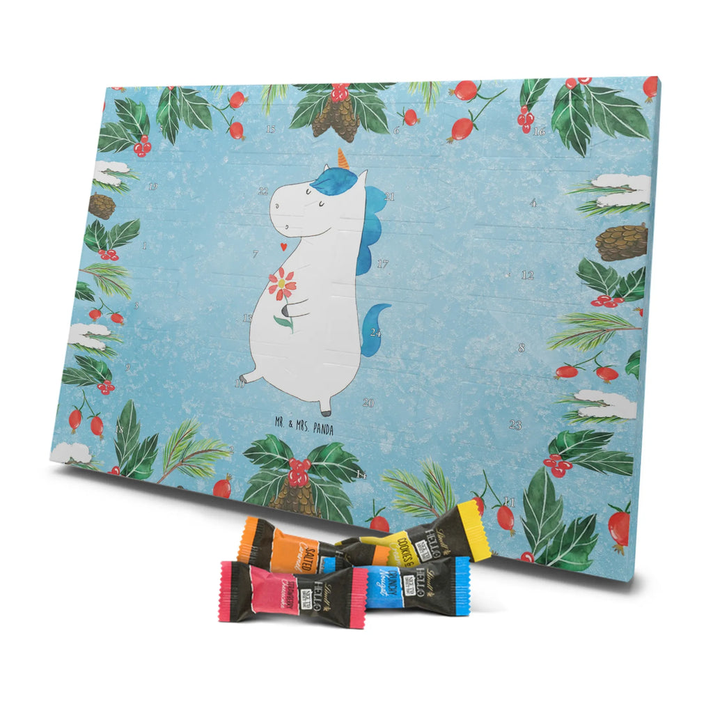 Chocolate advent calendar unicorn Stroll Flowers, Girlfriend present, bff gift, Walk, Mother, Joy, Good Luck