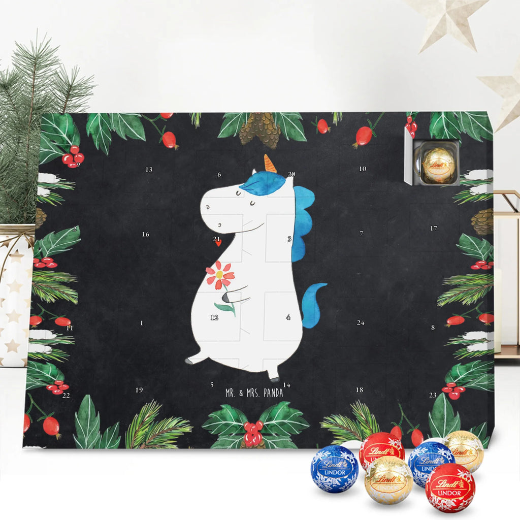 Chocolate advent calendar unicorn Stroll Flowers, Girlfriend present, bff gift, Walk, Mother, Joy, Good Luck