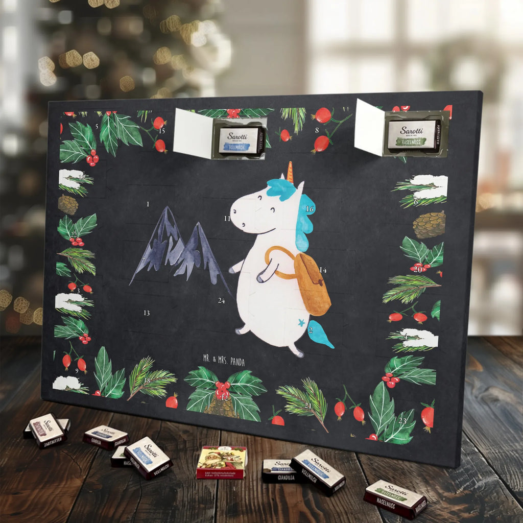 Chocolate advent calendar unicorn climber adventurer, travel, mountaineer, vacation, world traveler, adventure, mountains, world trip, explorer