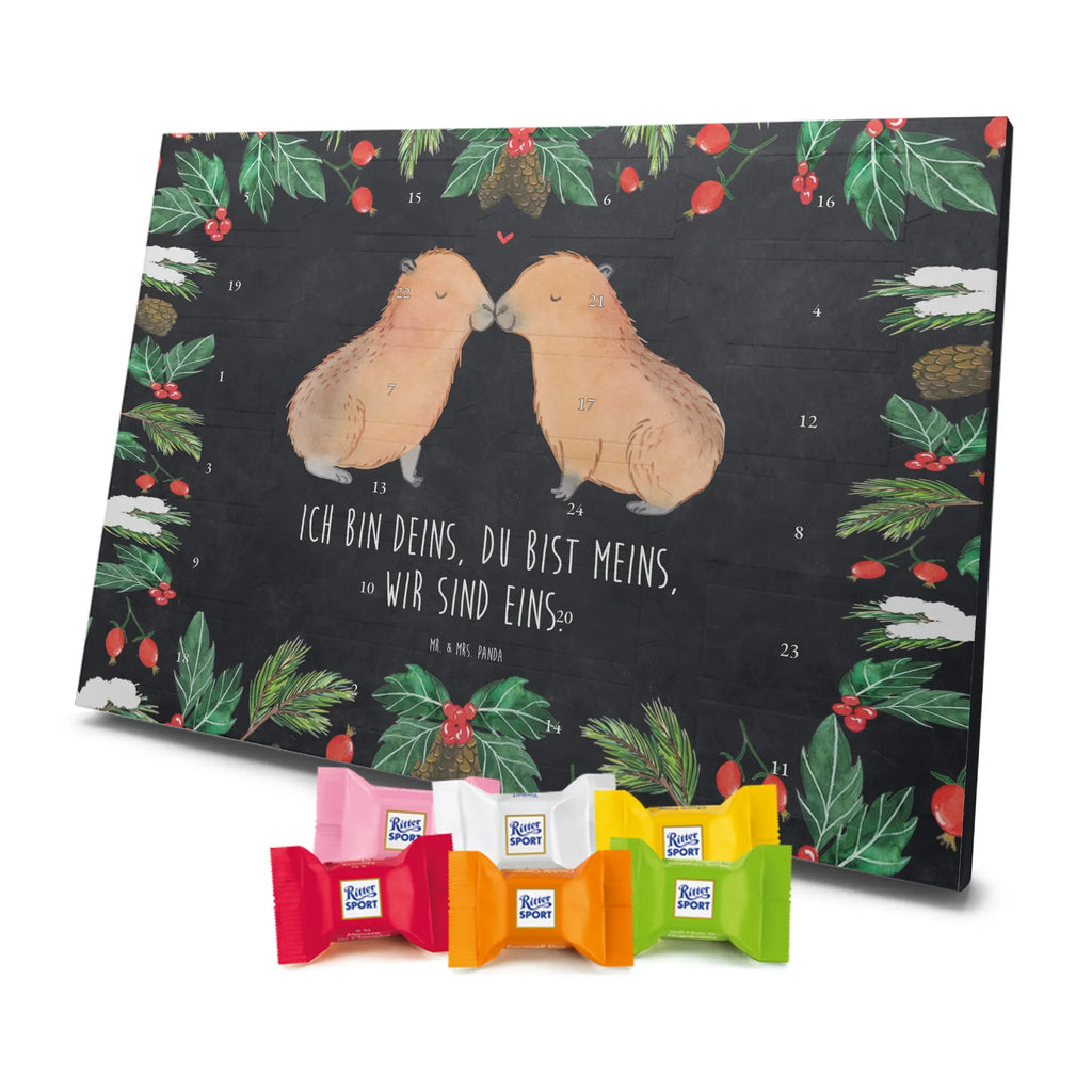 Chocolate advent calendar Capybara love card, gift ideas, gifts, animal lover, special gifts, cute animal motives, hand drawn, small animals, good mood, cute, funny sayings