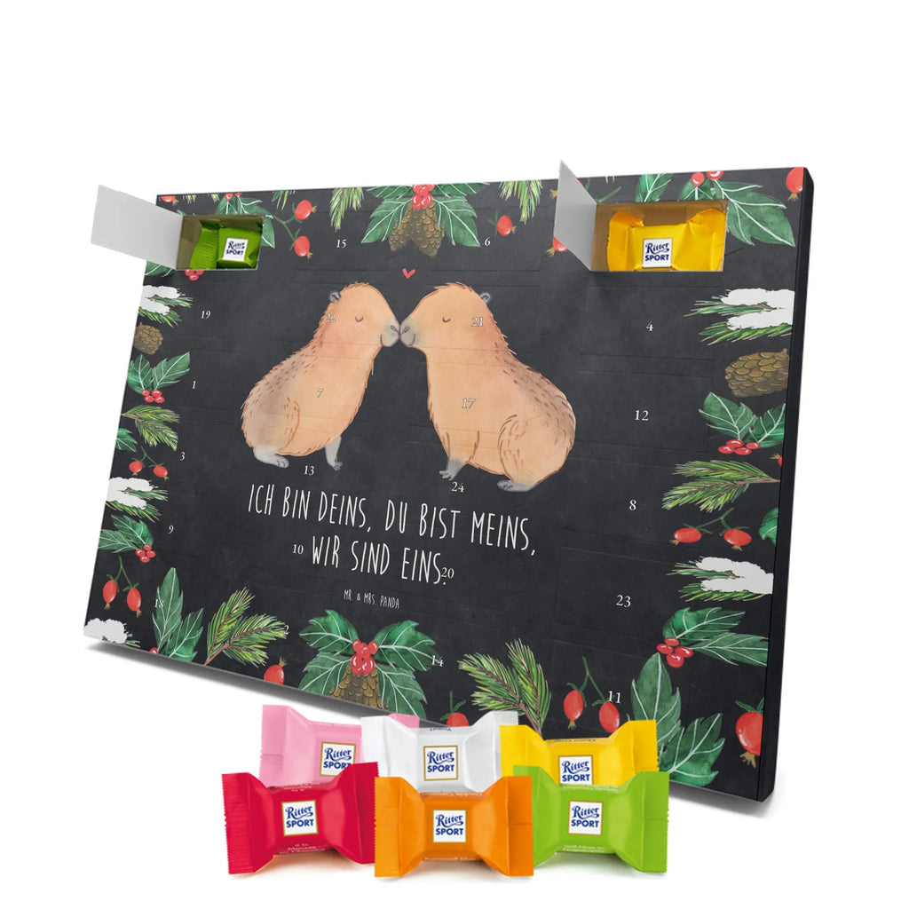 Chocolate advent calendar Capybara love card, gift ideas, gifts, animal lover, special gifts, cute animal motives, hand drawn, small animals, good mood, cute, funny sayings