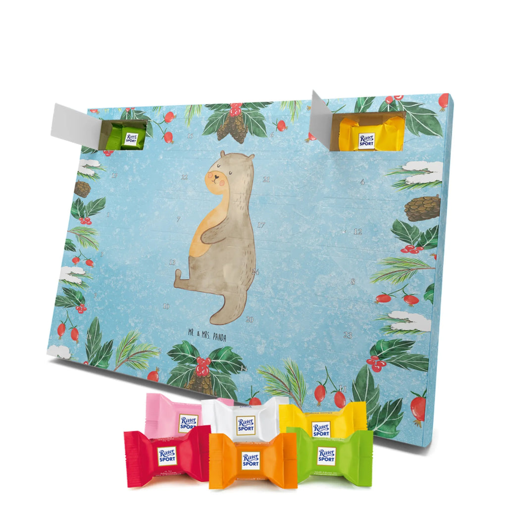 Chocolate advent calendar otter Belly mammal, predator, gifts for people in love, gift ideas for animal lovers, animal, aquatic animal, marten, otter gifts, water mammal, water, water animal, sea otter, animal lover, European otter, baby otter, Otter Sea Otter Lake Otter