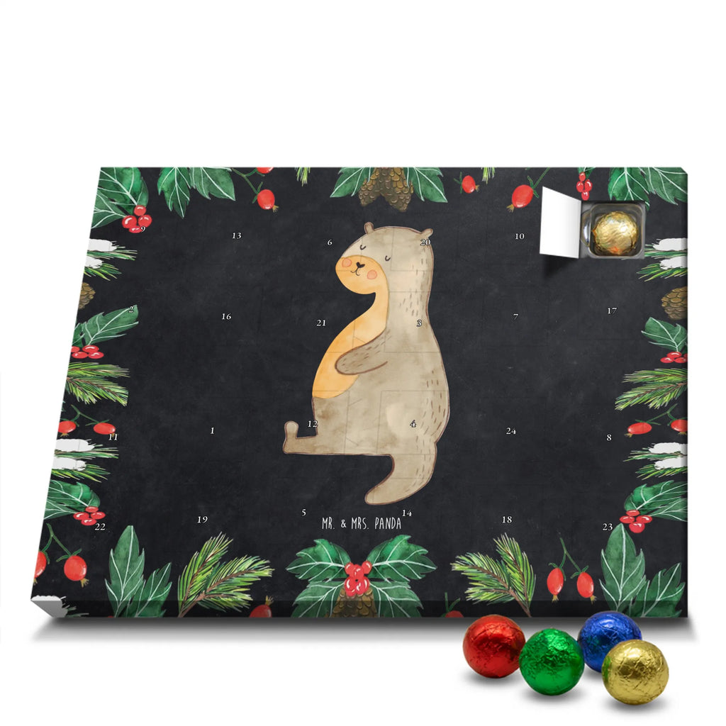 Chocolate advent calendar otter Belly mammal, predator, gifts for people in love, gift ideas for animal lovers, animal, aquatic animal, marten, otter gifts, water mammal, water, water animal, sea otter, animal lover, European otter, baby otter, Otter Sea Otter Lake Otter