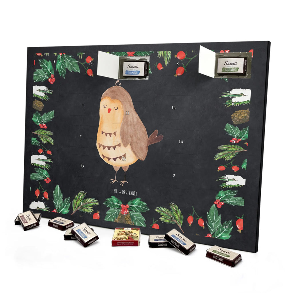 Chocolate advent calendar Owl Satisfied illustrated, nocturnal, romantic gift, gift ideas, birthday present, forest animal, bird, owl decor, Owl saying, Pun funny, Saying beautiful, Romantic, Owl deco, Wedding anniversary gift, Love saying