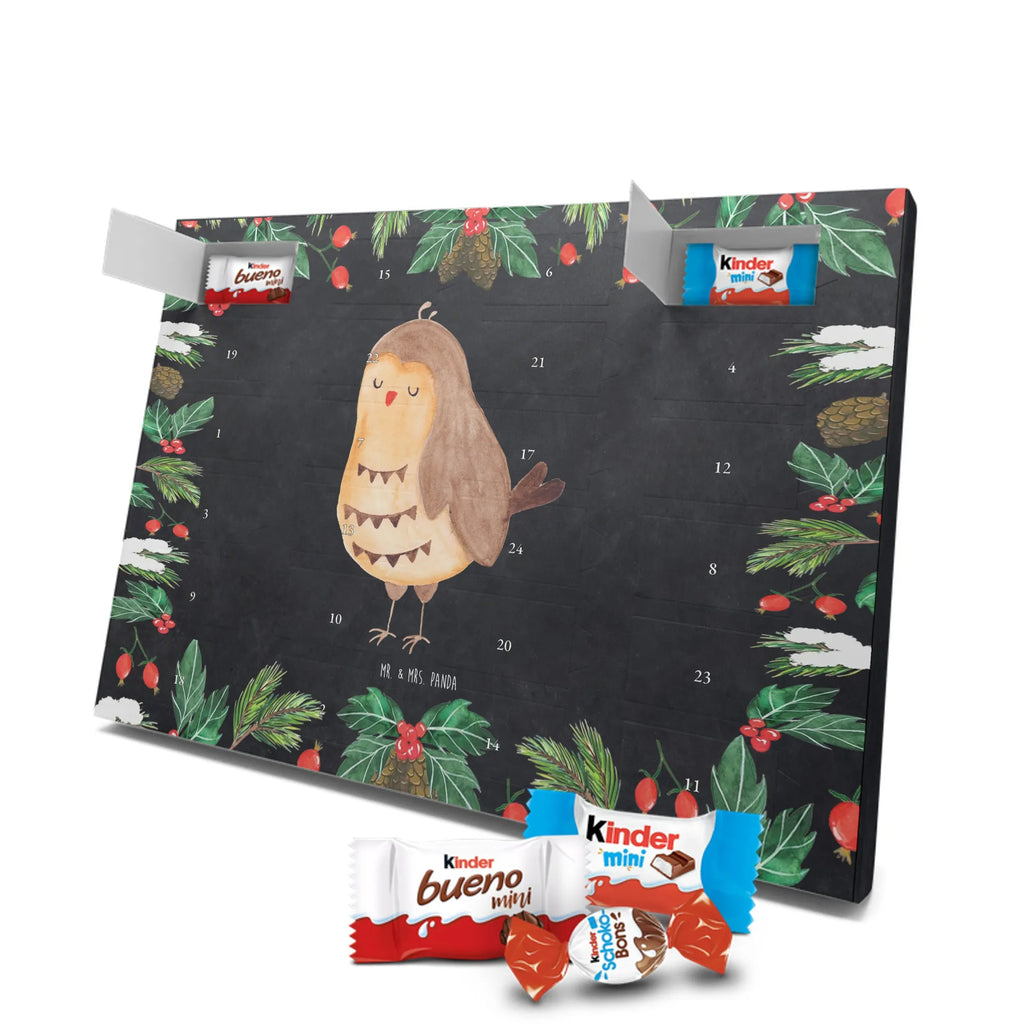 Chocolate advent calendar Owl Satisfied illustrated, nocturnal, romantic gift, gift ideas, birthday present, forest animal, bird, owl decor, Owl saying, Pun funny, Saying beautiful, Romantic, Owl deco, Wedding anniversary gift, Love saying