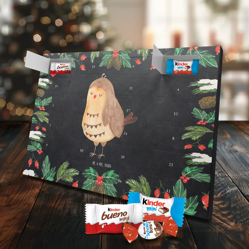 Chocolate advent calendar Owl Satisfied illustrated, nocturnal, romantic gift, gift ideas, birthday present, forest animal, bird, owl decor, Owl saying, Pun funny, Saying beautiful, Romantic, Owl deco, Wedding anniversary gift, Love saying