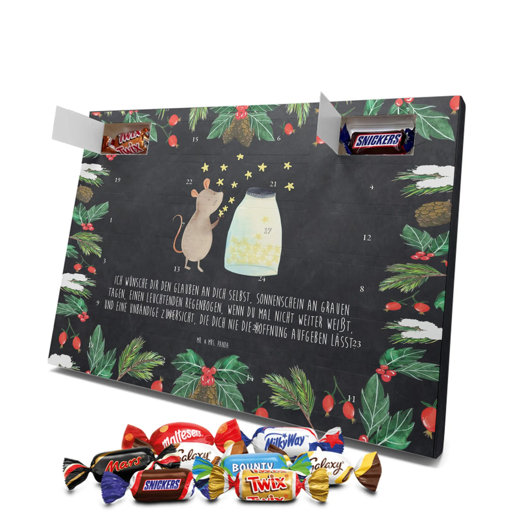 Chocolate advent calendar Mouse Stars gift ideas, gifts, small animals, good mood, cute, funny sayings, cute animal motives, hand drawn, special gifts, card, animal lover, birthday, Mouse, wish, baptism, child birthday, child, first child, stars, baptism gift, pregnancy, hope, birth