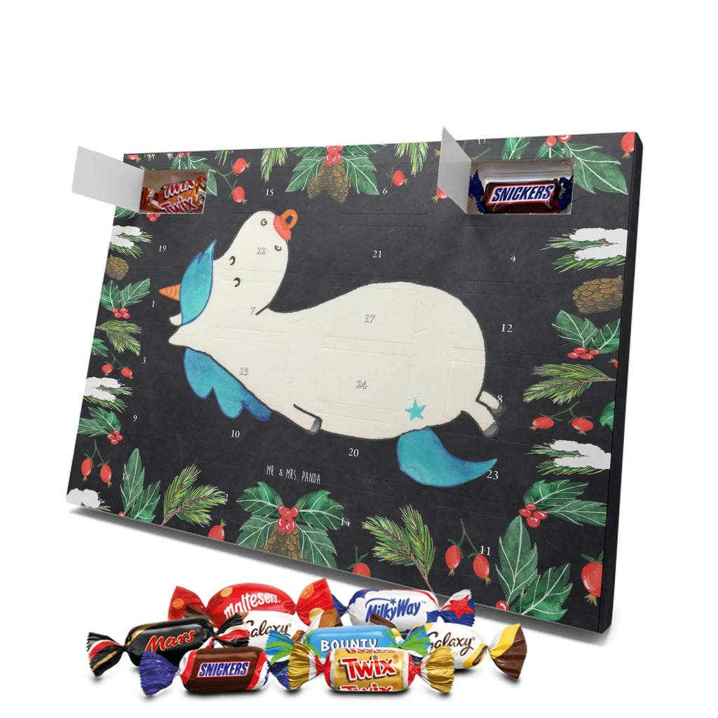 Chocolate advent calendar unicorn dummy birth present, birth gift, mother, gift birth, toddler, infant, pacifier