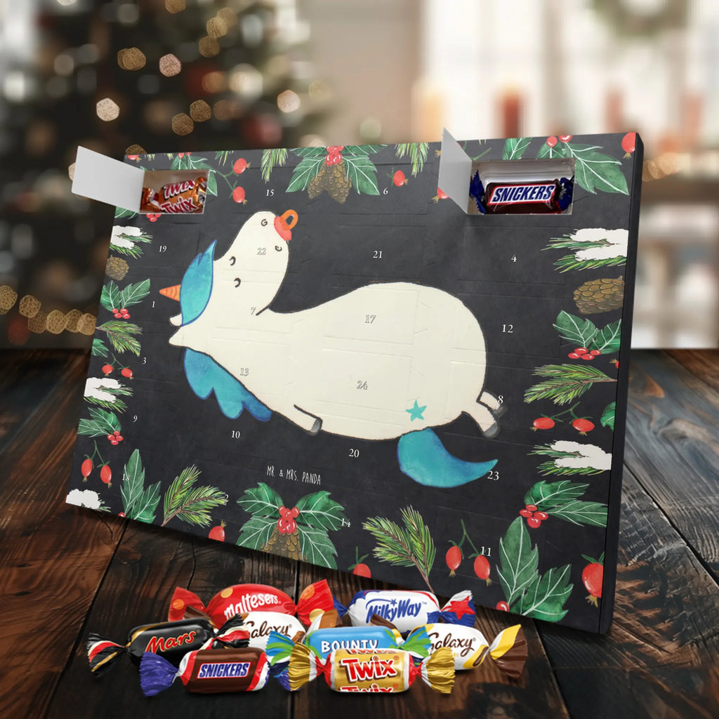 Chocolate advent calendar unicorn dummy birth present, birth gift, mother, gift birth, toddler, infant, pacifier