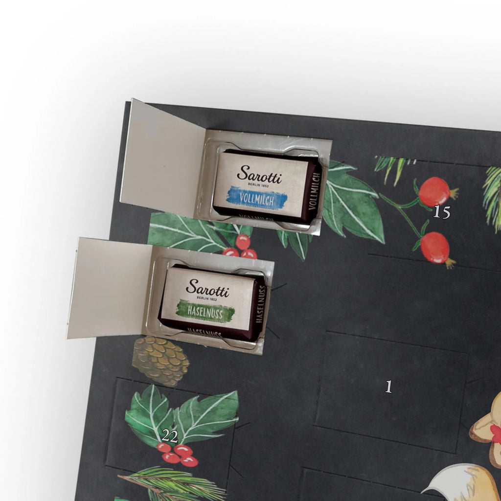 Chocolate advent calendar Fox Best parents in the world gift, birthday, gift idea, birthday present, giving, thank you, for, make you happy, gift tip, mom and dad, parents, parents couple, producer