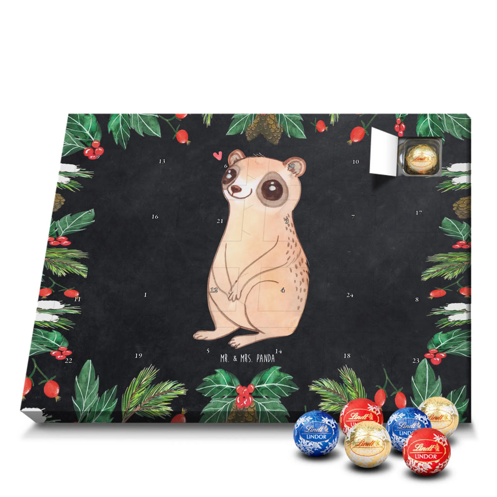 Chocolate advent calendar Slow loris Happy gift ideas, gifts, small animals, good mood, cute, funny sayings, cute animal motives, hand drawn, special gifts, card, animal lover