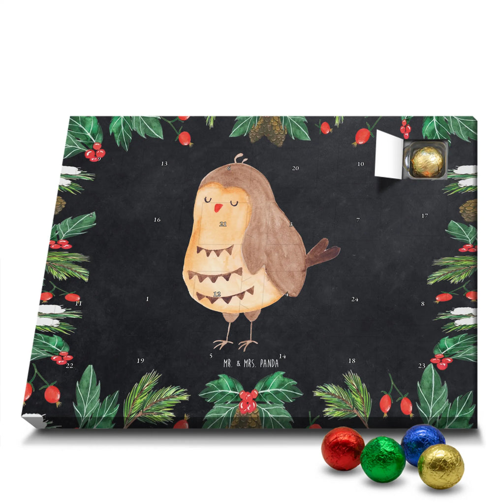 Chocolate advent calendar Owl Satisfied illustrated, nocturnal, romantic gift, gift ideas, birthday present, forest animal, bird, owl decor, Owl saying, Pun funny, Saying beautiful, Romantic, Owl deco, Wedding anniversary gift, Love saying