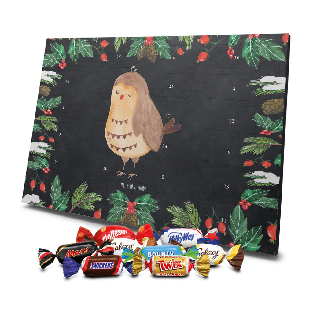Chocolate advent calendar Owl Satisfied illustrated, nocturnal, romantic gift, gift ideas, birthday present, forest animal, bird, owl decor, Owl saying, Pun funny, Saying beautiful, Romantic, Owl deco, Wedding anniversary gift, Love saying