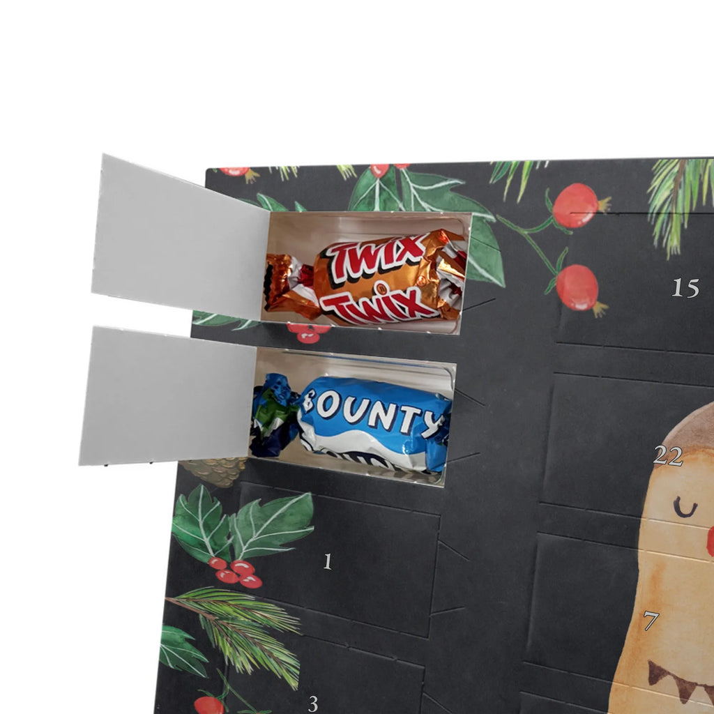 Chocolate advent calendar Owl Satisfied illustrated, nocturnal, romantic gift, gift ideas, birthday present, forest animal, bird, owl decor, Owl saying, Pun funny, Saying beautiful, Romantic, Owl deco, Wedding anniversary gift, Love saying