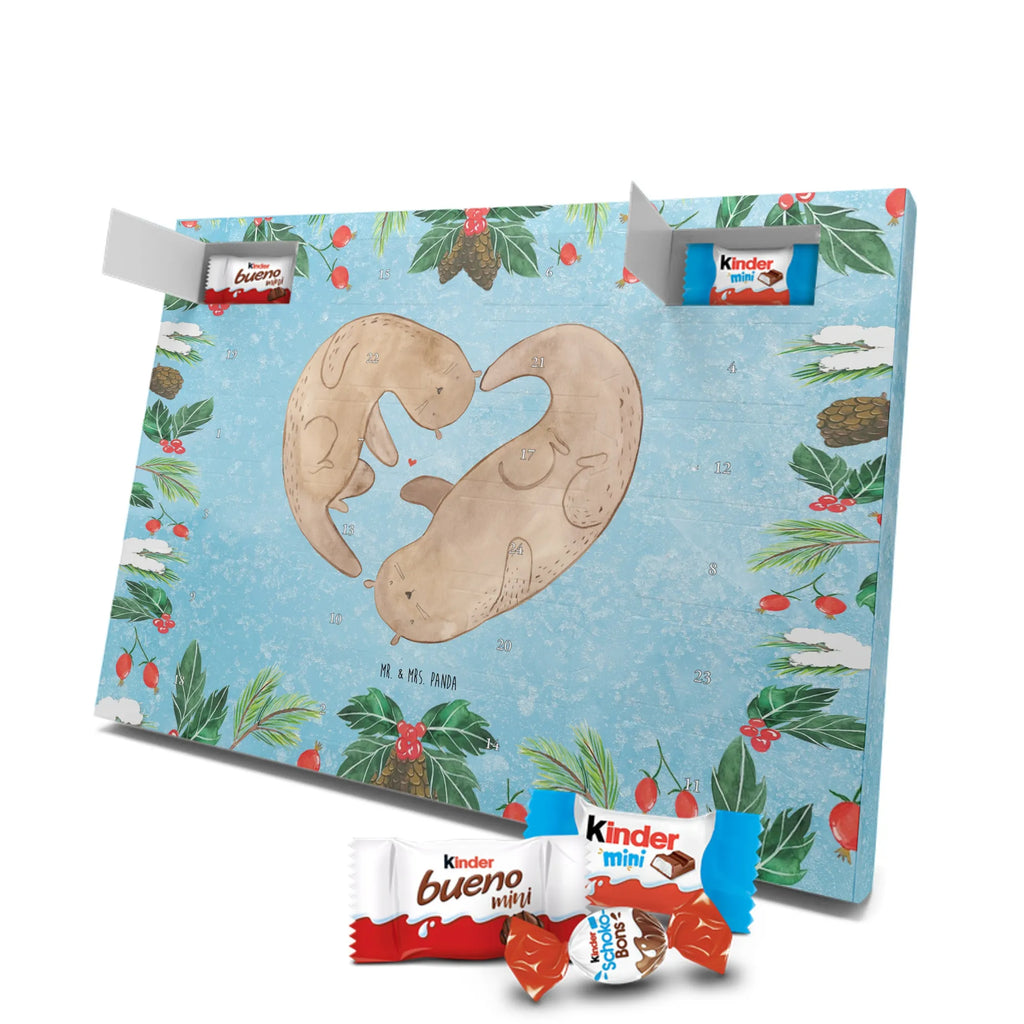Chocolate advent calendar otter Heart mammal, predator, gifts for people in love, gift ideas for animal lovers, animal, aquatic animal, marten, otter gifts, water mammal, water, water animal, sea otter, animal lover, European otter, baby otter, heart, anniversary, love gift, life together, wedding day, proof of love, better half